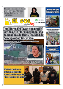Portada: Jueves, 13 de noviembre de 2025