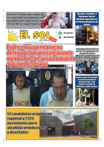 Portada: Lunes, 12 de enero de 2026