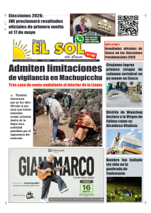 Portada: Viernes, 15 de mayo de 2026