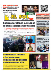 Portada: Jueves, 16 de abril de 2026