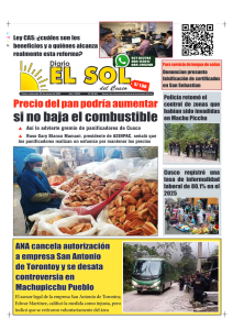 Portada: Miércoles, 25 de marzo de 2026