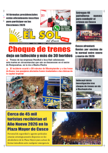 Portada: Miércoles, 31 de diciembre de 2025
