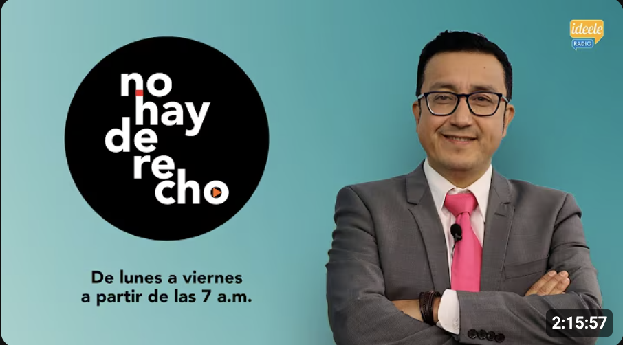 Programa No Hay Derecho con Glatzer Tuesta