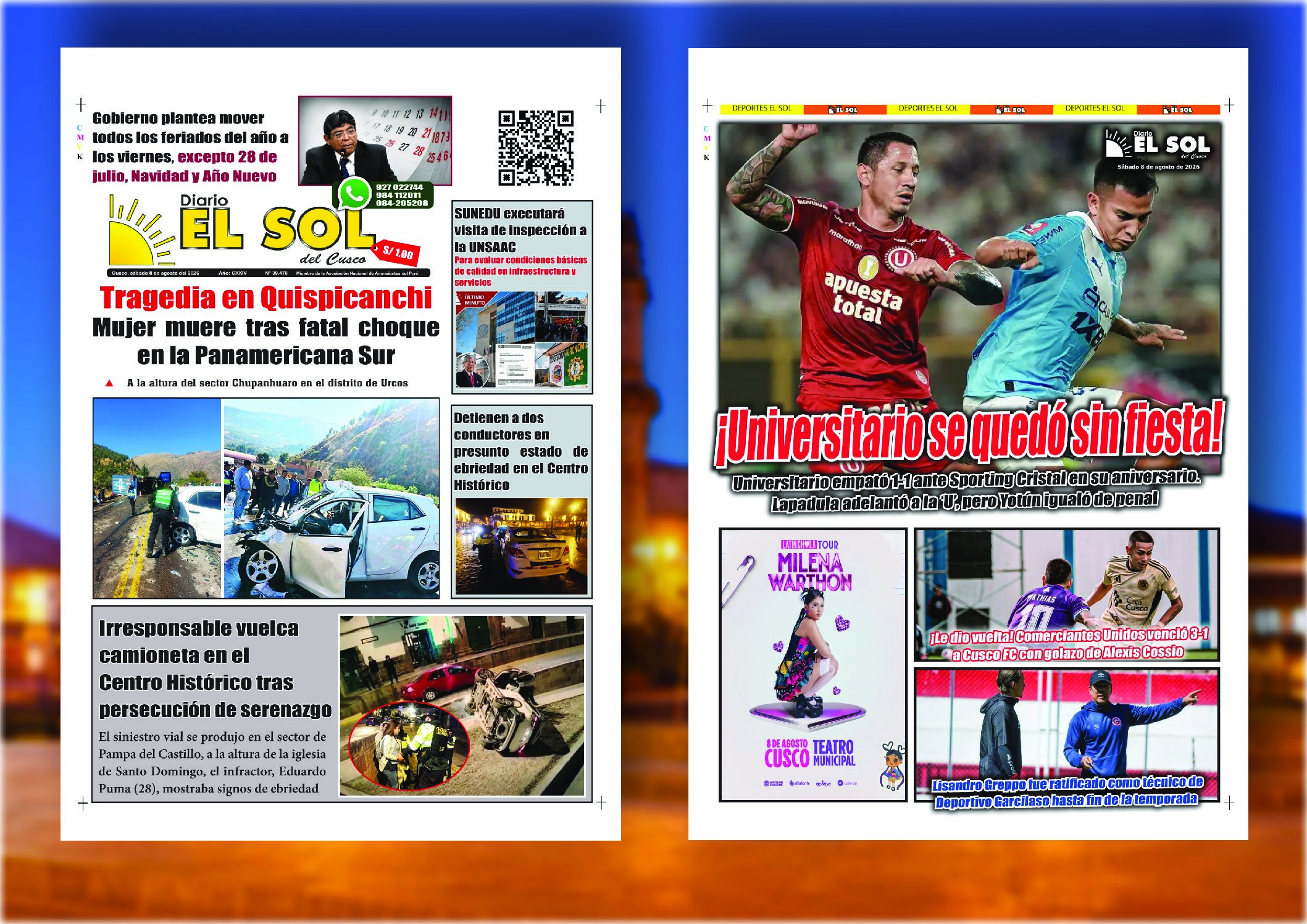 Edición del 8 de agosto de 2026
