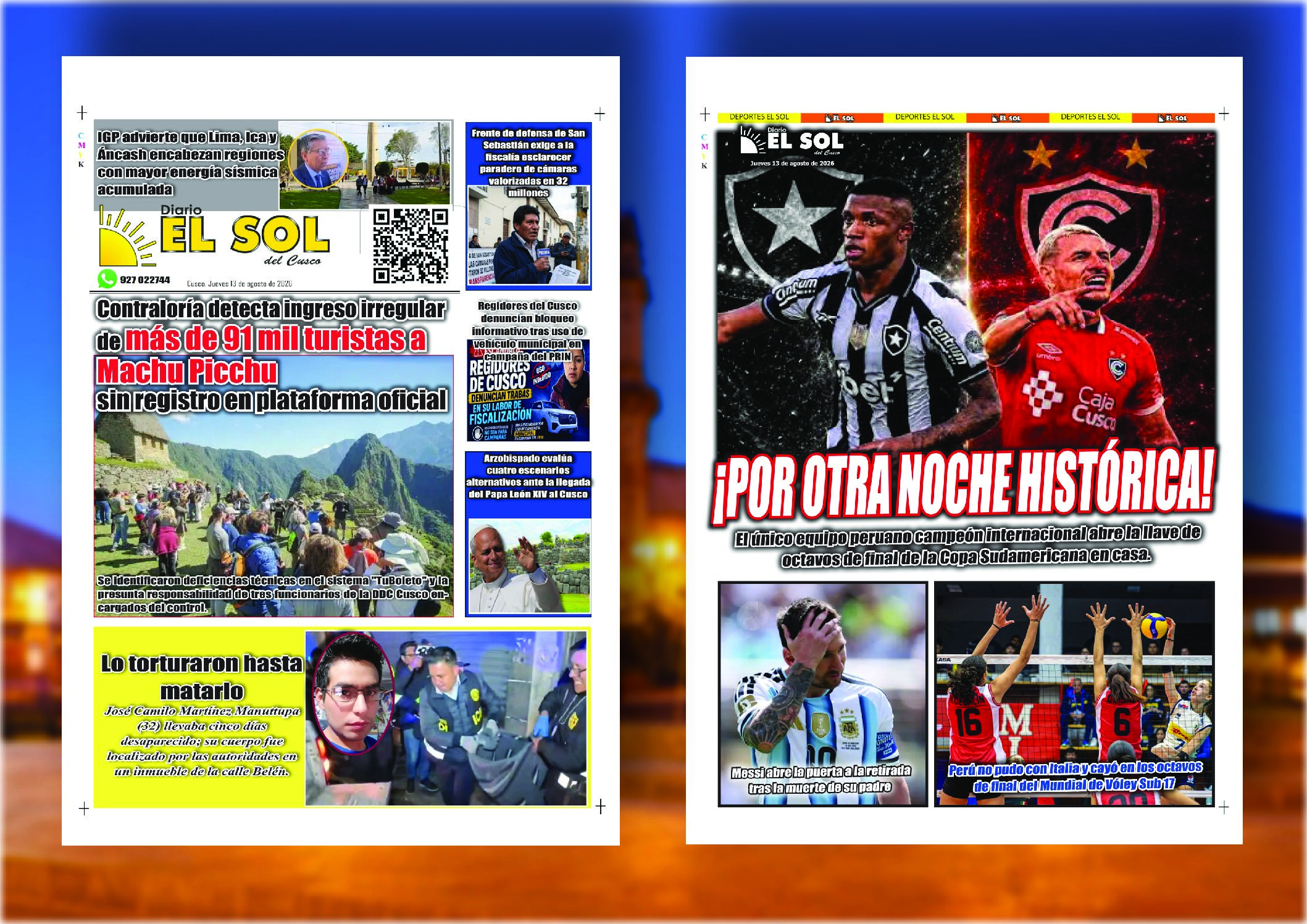 Edición del 13 de agosto de 2026