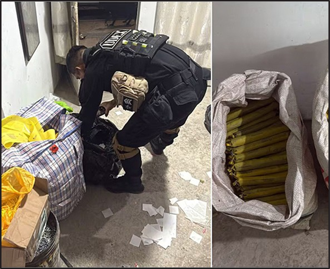 Caen dos hombres con 2,000 fulminantes presuntamente destinados a la minería ilegal