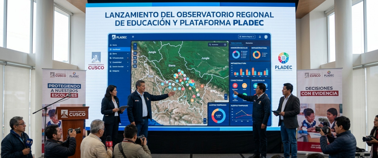 Gobierno Regional del Cusco implementa la primera plataforma inteligente para proteger a escolares de la región