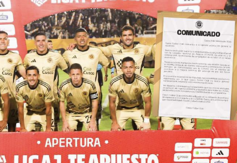 Cusco FC se pronunció sobre arbitraje en duelo ante Universitario