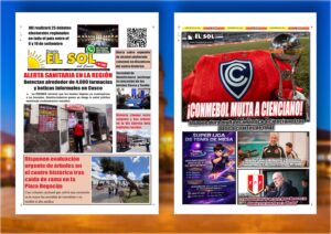 Portada: Jueves, 3 de setiembre de 2026