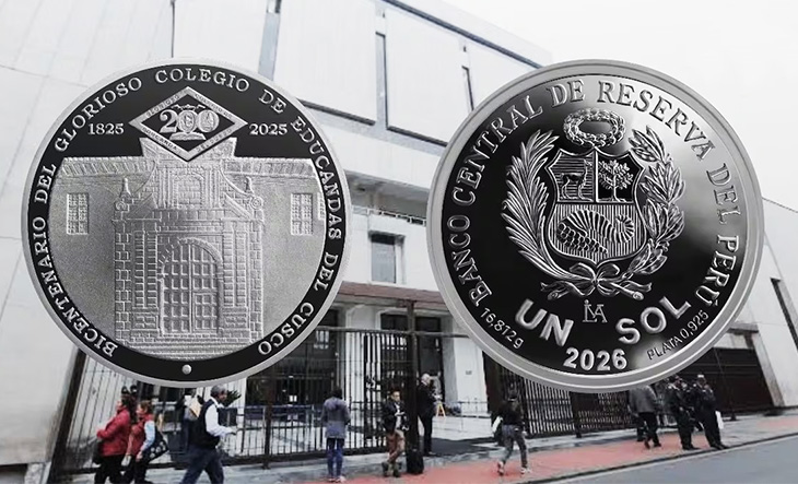 BCR pone en circulación moneda de plata por el bicentenario del Colegio de Educandas
